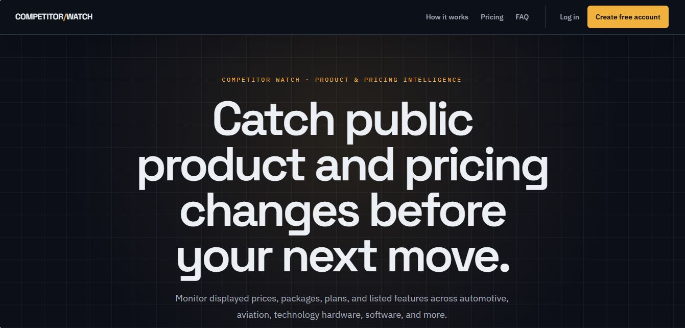 Competitor Watch screenshot