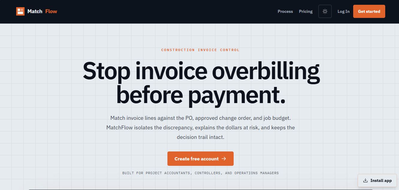 Matchflow screenshot